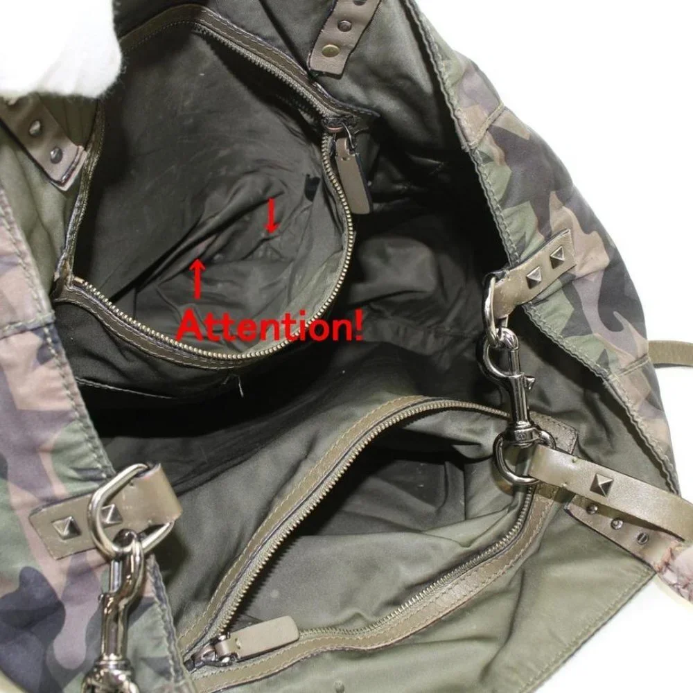 Valentino Camouflage Star Rockstud 2way Tote